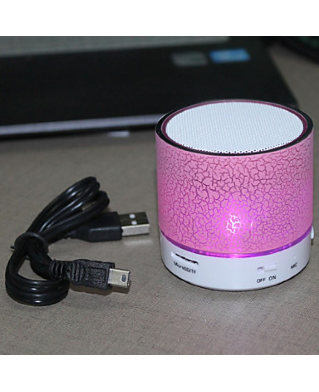 RGB LED MiNi Bluetooth Speaker Micro SD Mic USB AUX Portable Handfree for and Other Cellphone